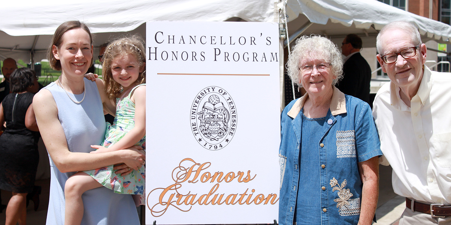 Mary Ann Hitt at Honors Graduation