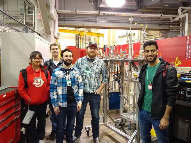 MSE undergraduates at the spallation neutron source at ORNL