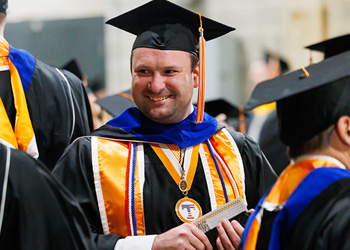 Veteran graduating.