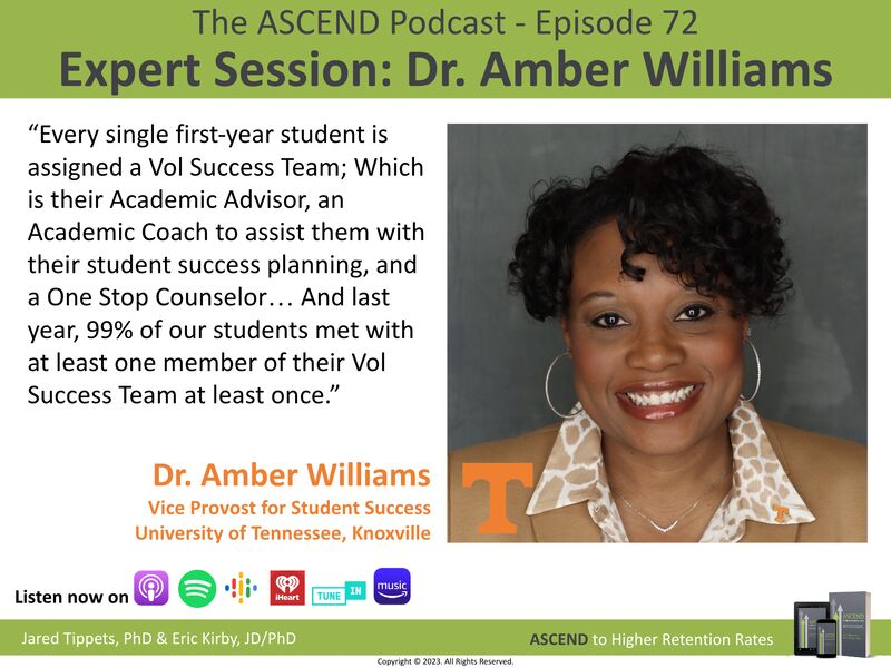 Student Success Vice Provost Dr. Amber Williams on the ASCEND Podcast