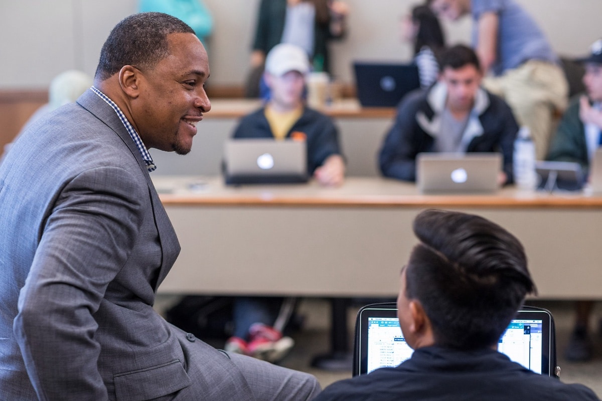 A professor teaches a supply-chain management class